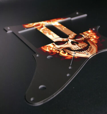 Burning Skull For Ibanez Style